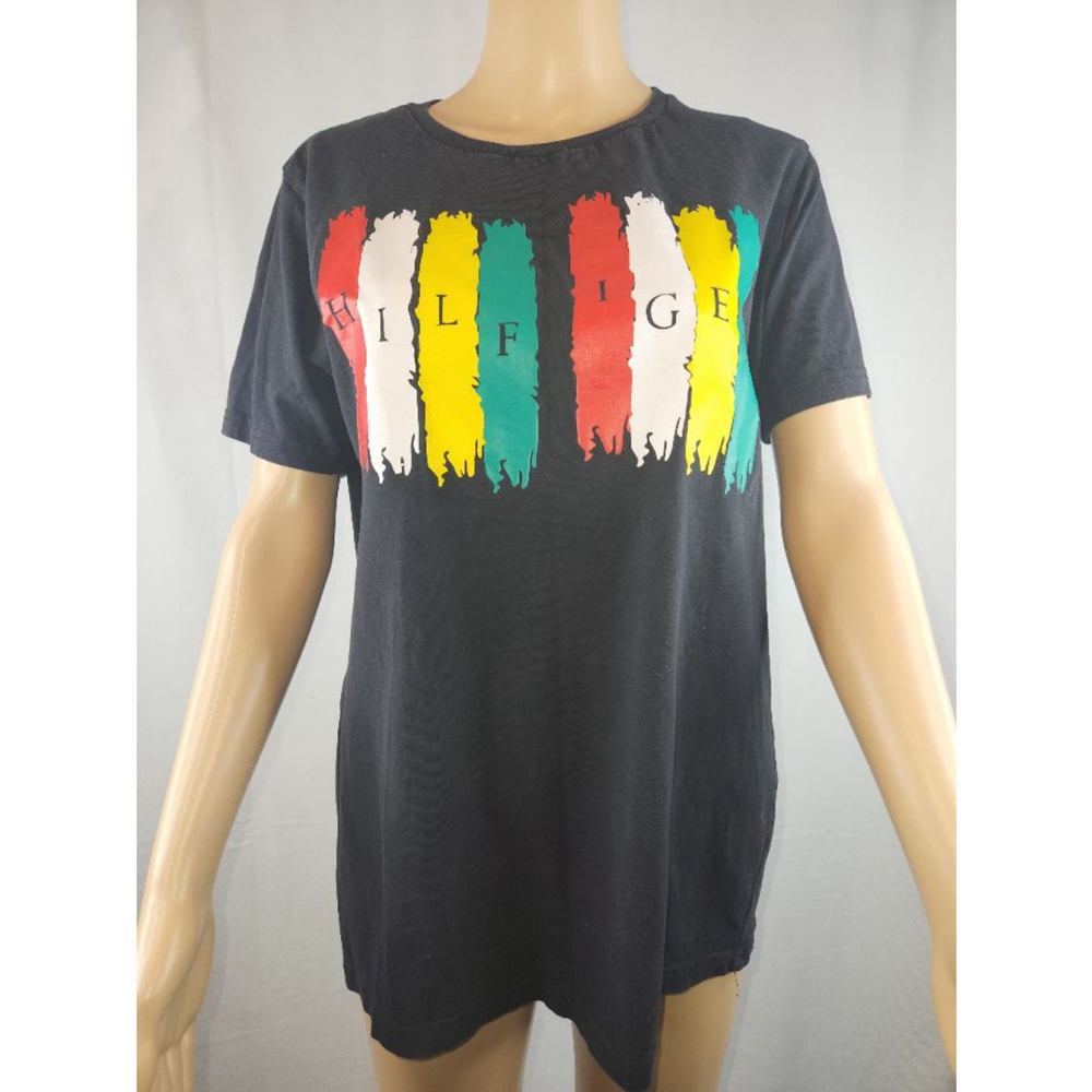 Tommy Hilfiger | Women | Tee Shirt | Black | Graphic | Size XL